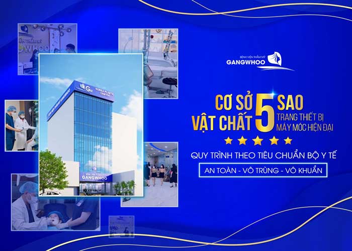 Thẩm mỹ Hàn Quốc Gangwhoo - Cơ sở thẩm mỹ đạt chuẩn 5 sao